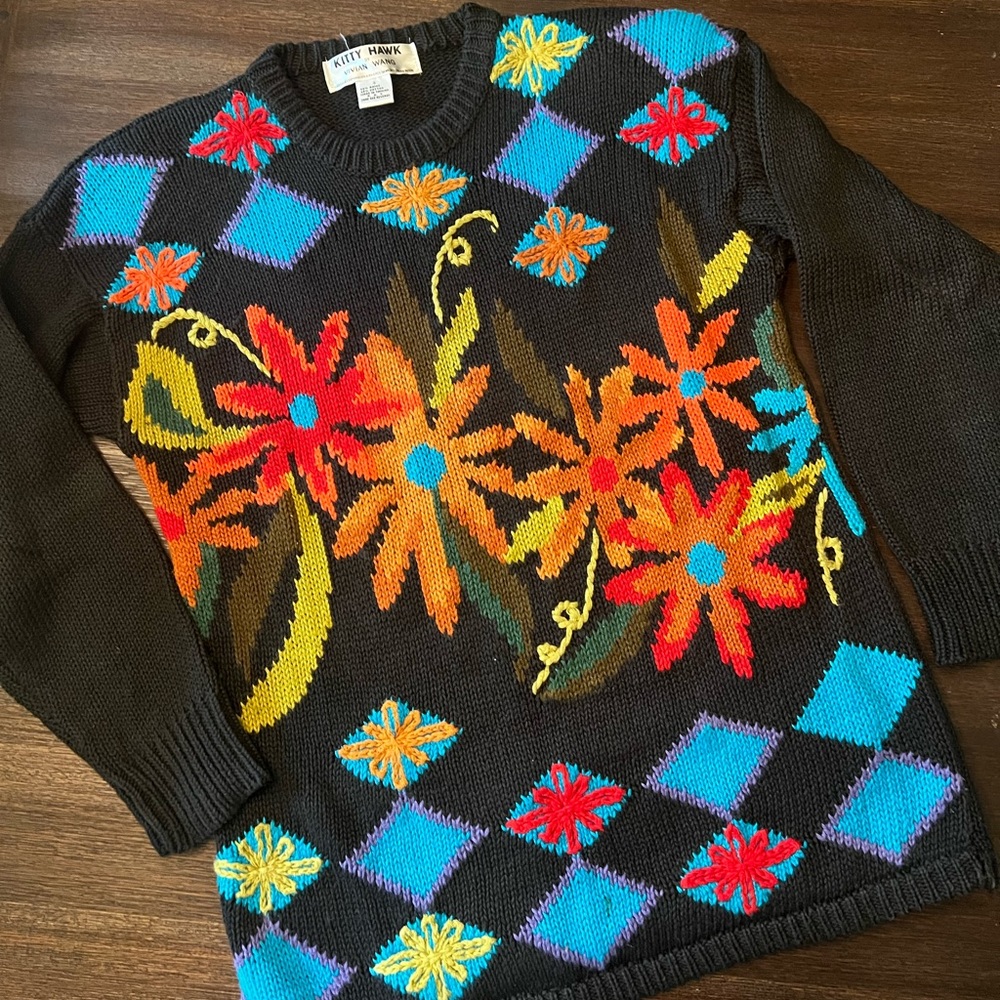 Vintage Kitty Hawk by Vivian Wang sweater